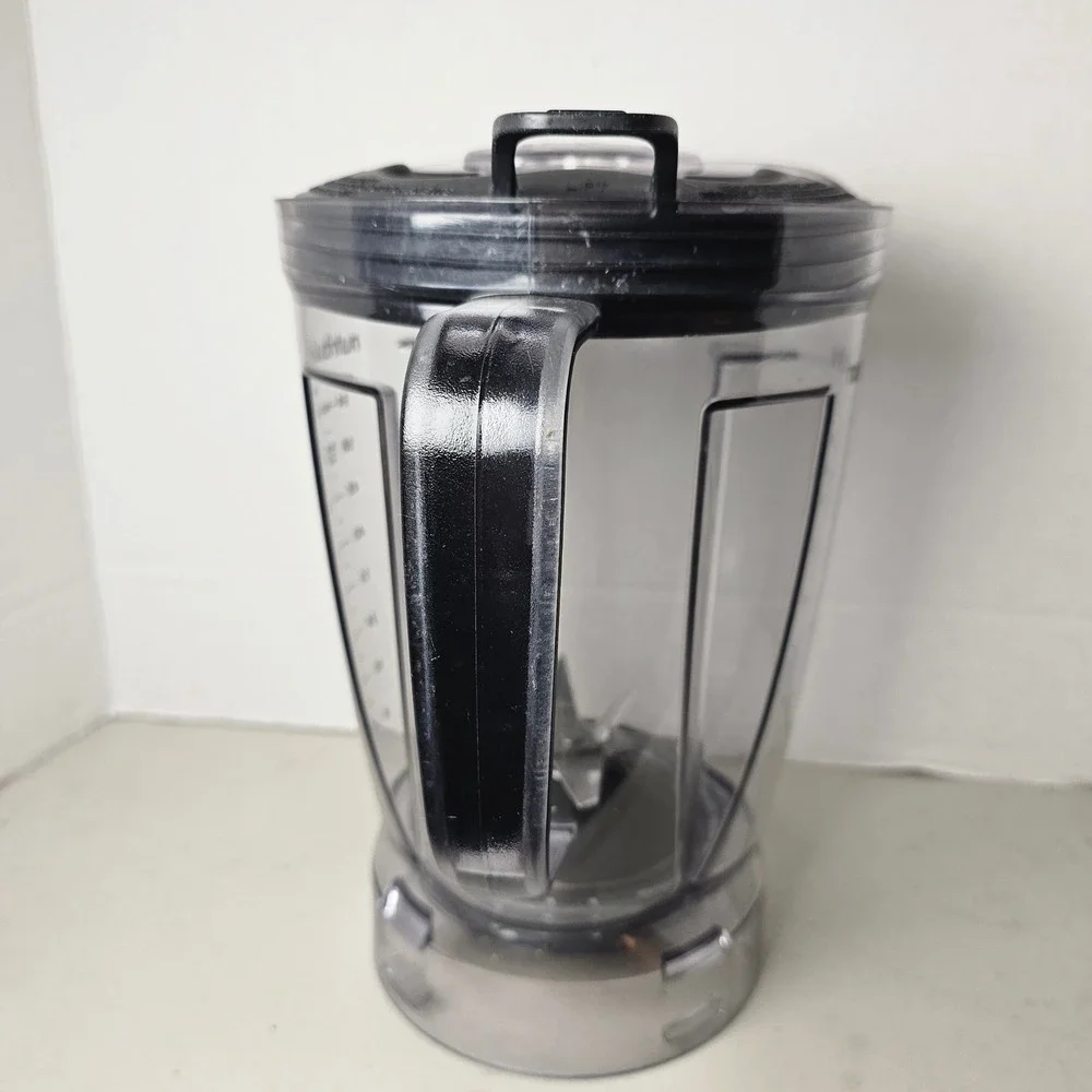 NutriBullet 64oz Blender Pitcher Replacement with Lid and Integrated Blade Clear